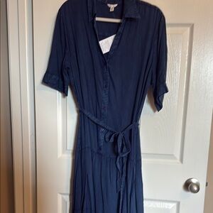 Elegant Blue Women's Dress